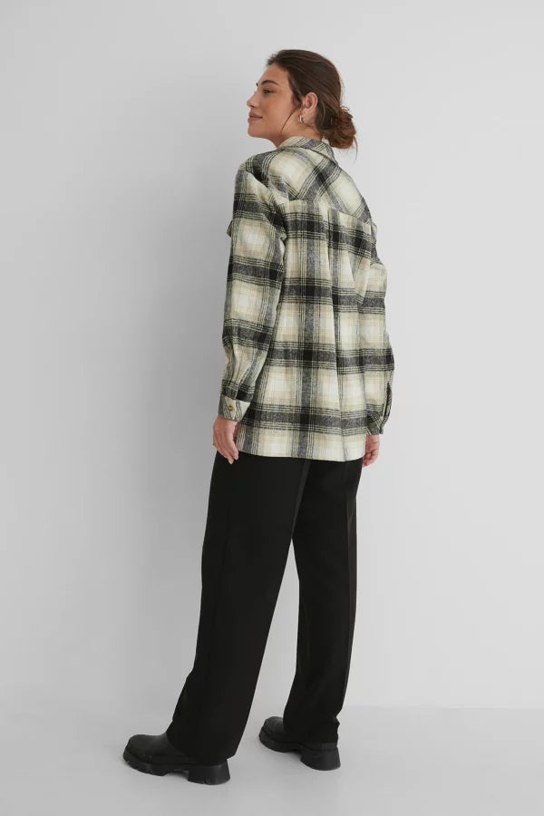 Checked Oversized Shirt