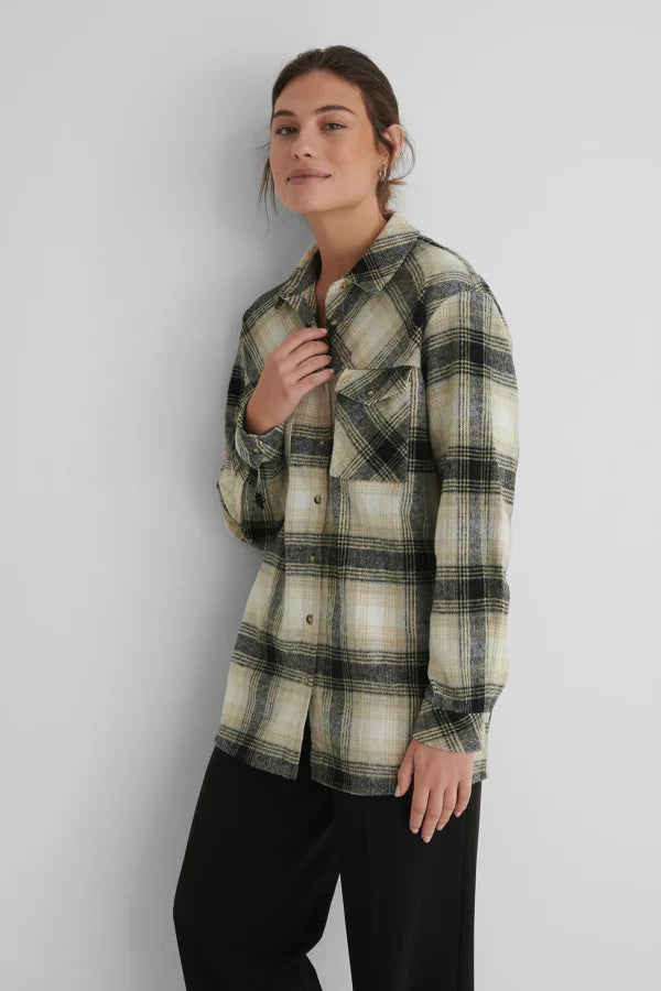Checked Oversized Shirt