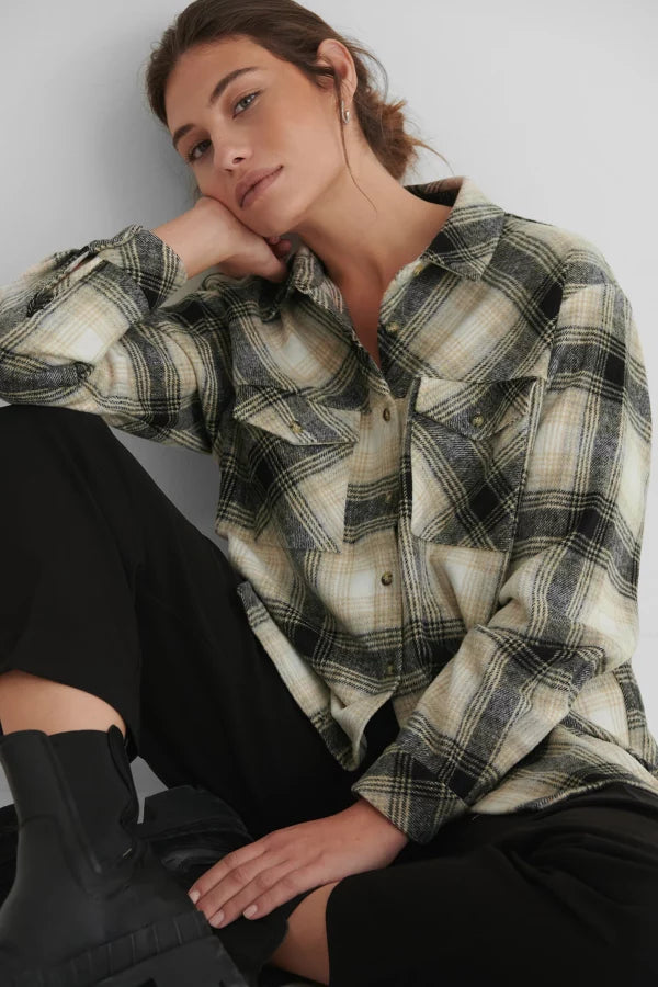 Checked Oversized Shirt