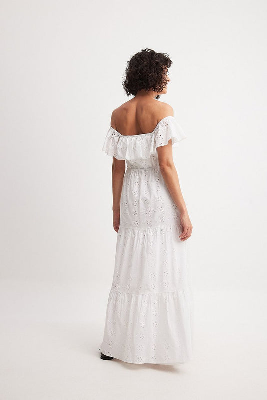 Anglaise Off Shoulder Maxi Dress