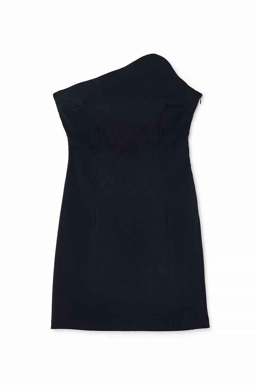 Na-kd Asymmetric Bandeau Mini Dress