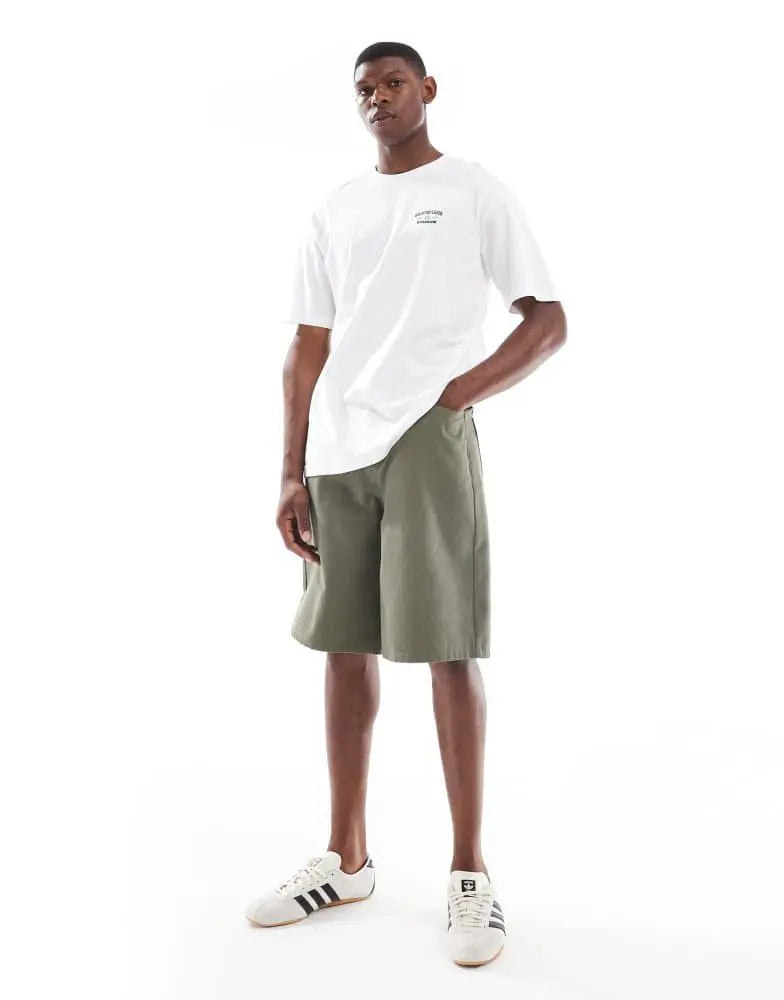ONLY & SONS oversized t-shirt with dalston dogs back print in white