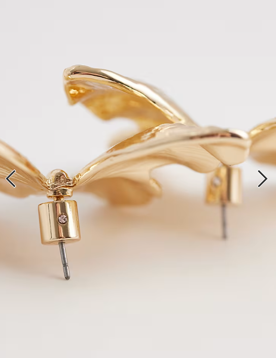 ALDO luanne butter-fly hammered earring with in gold