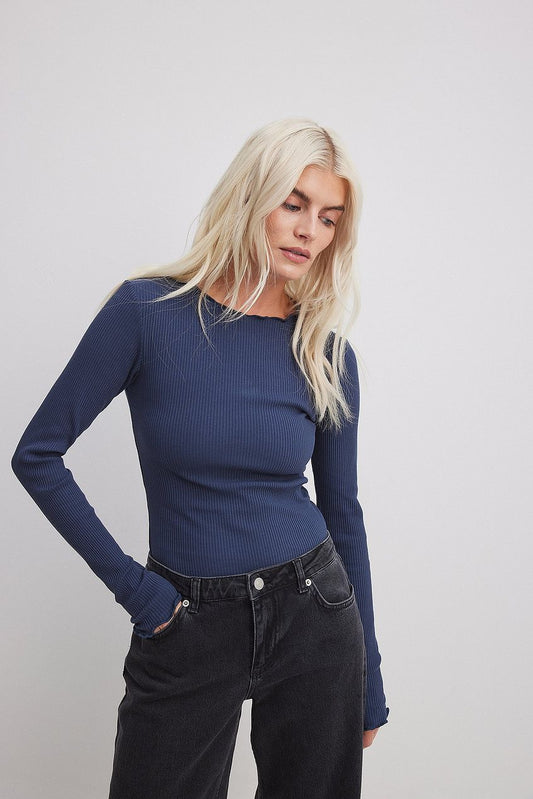 Babylock Ribbed Long Sleeve Top