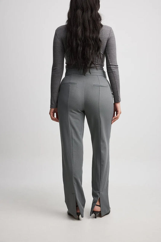 Back Slit Suit Pants