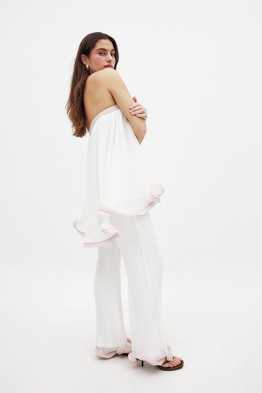 Na-kd Bandeau Flounce Top