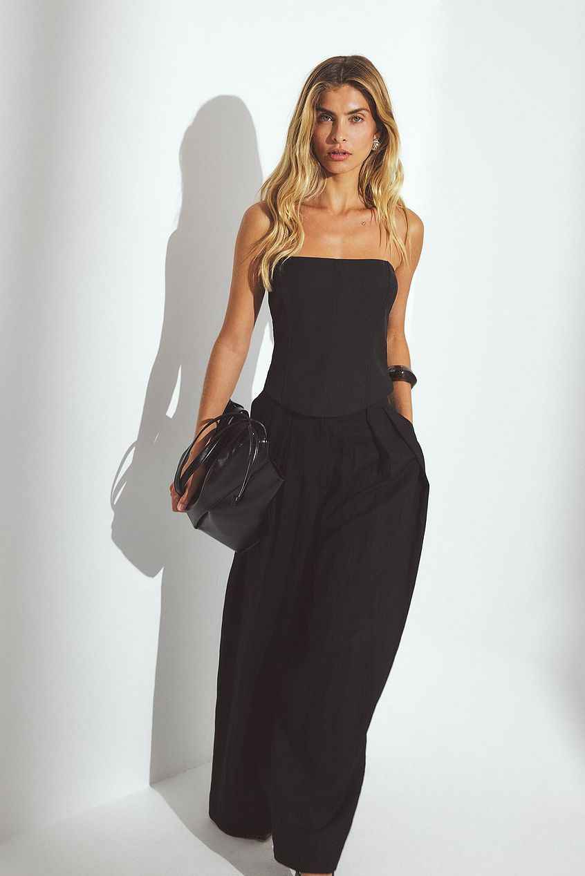 Na-kd Bandeau Sculpted Corset Top