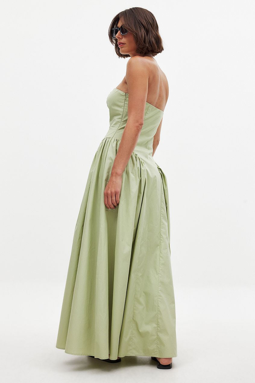 Na-kd Bandeau Flowy Maxi Dress
