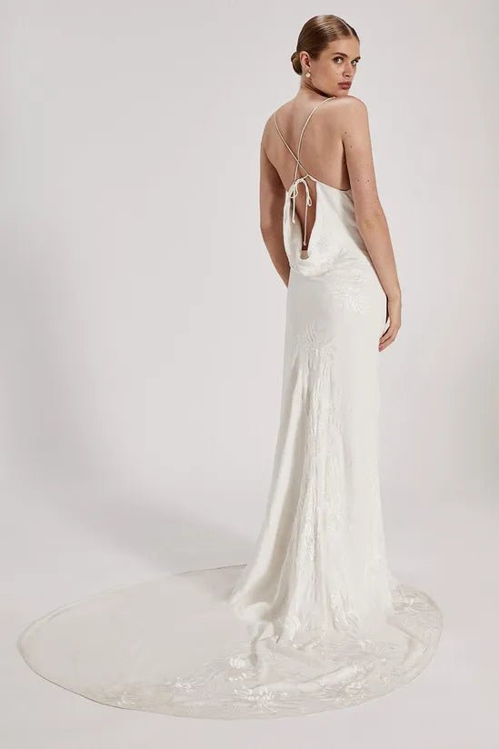 Coast RSN Inspired Satin Cowl Maxi Dress