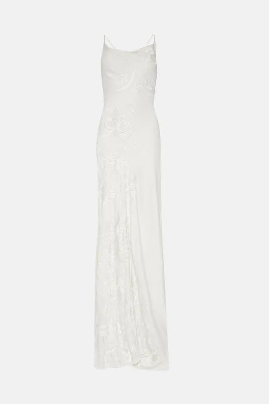 Coast RSN Inspired Satin Cowl Maxi Dress