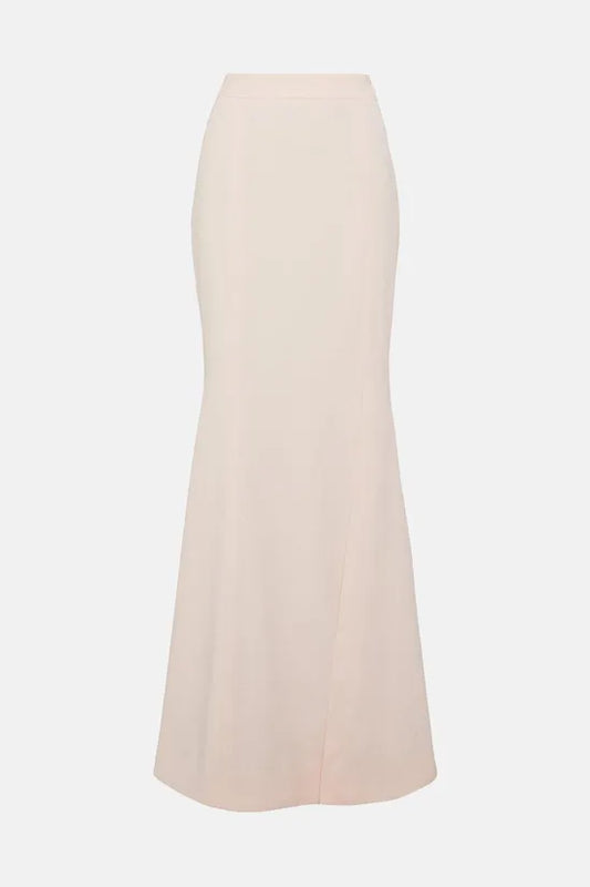 Satin Back Crepe Tailored Fishtail Bridesmaids Maxi Skirt