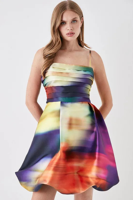 Puffball Mini Cami Dress