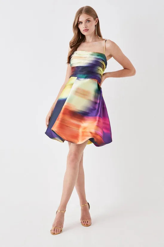 Puffball Mini Cami Dress