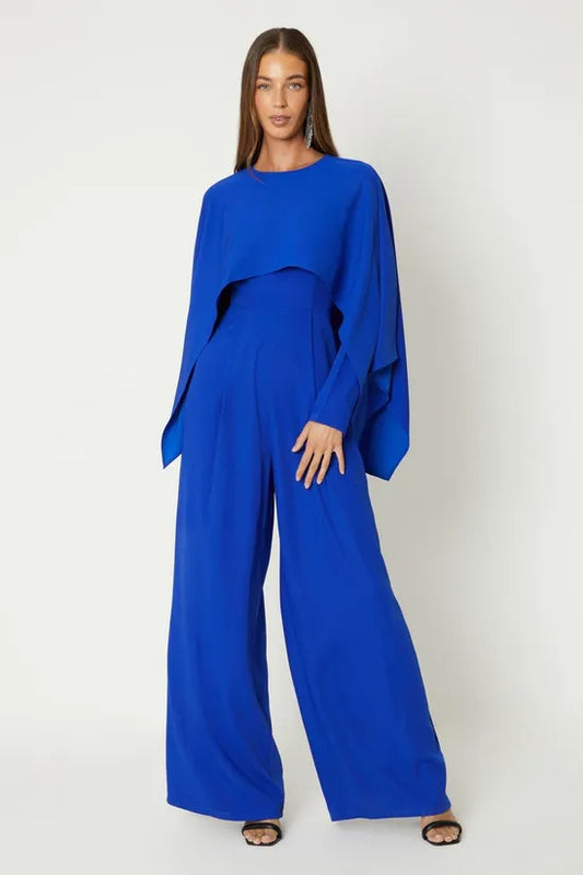 Cape Wide Leg Jumpsuit