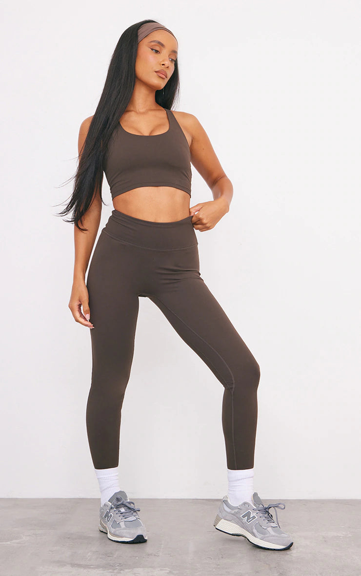 Espresso Sculpt Double Layer Padded Sports Bra