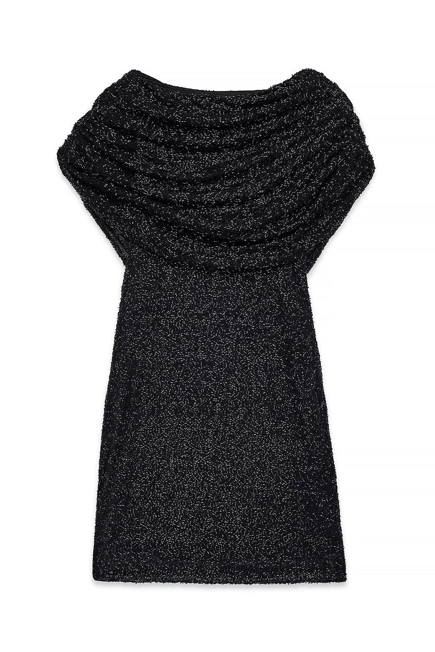 Na-kd Beaded Cape Mini Dress