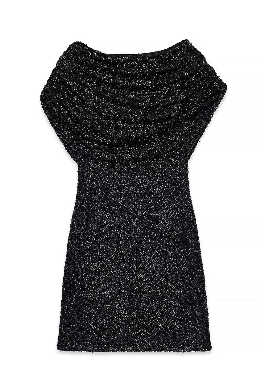 Na-kd Beaded Cape Mini Dress