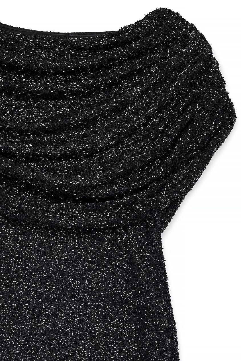 Na-kd Beaded Cape Mini Dress