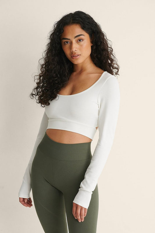 Open Back Cross Detail Top