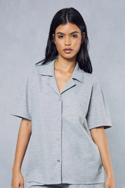 Premium Waffle Embroidered Shirt