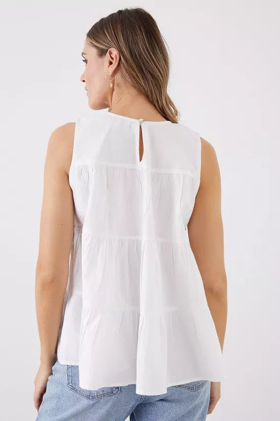 Dorothy Perkins Smock Tiered Shell Blouse