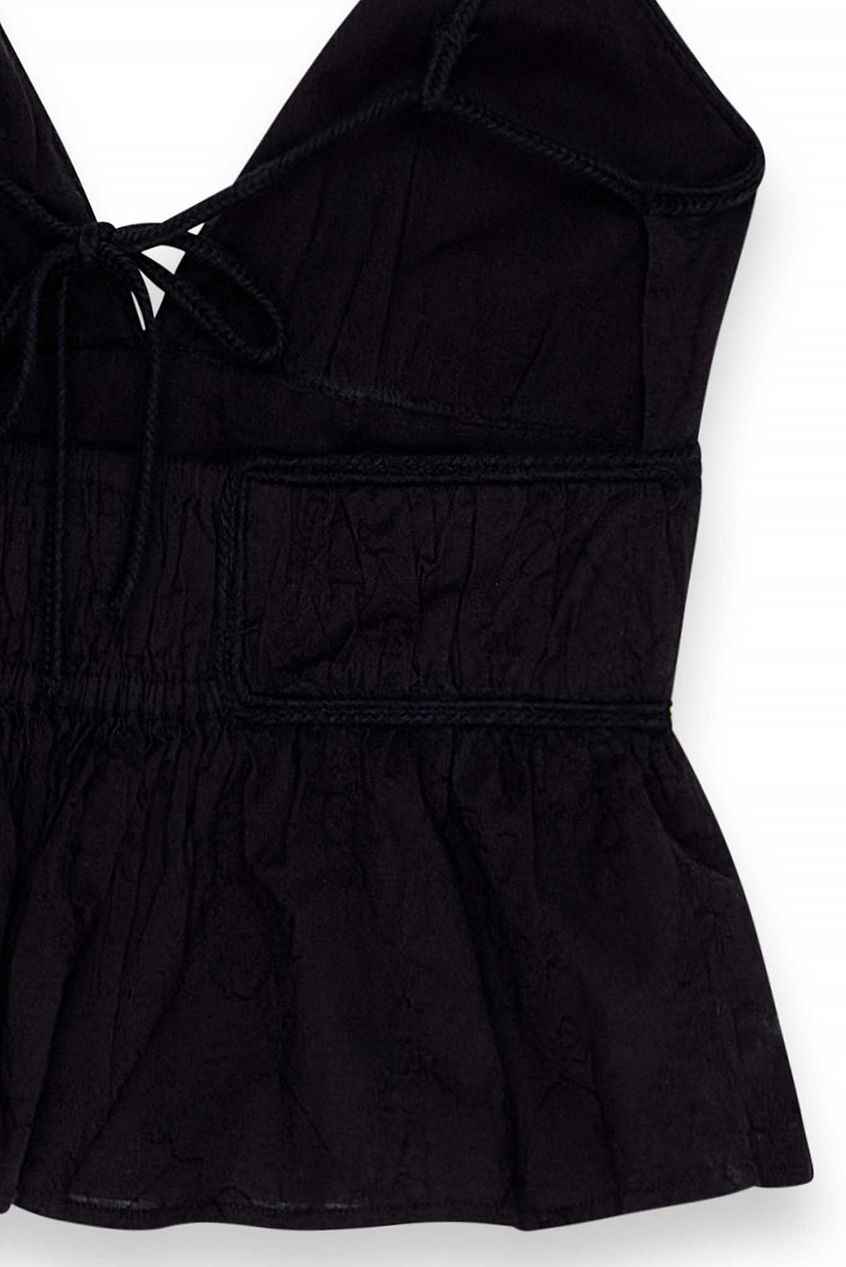 Na-kd Braid Detail Cotton Top