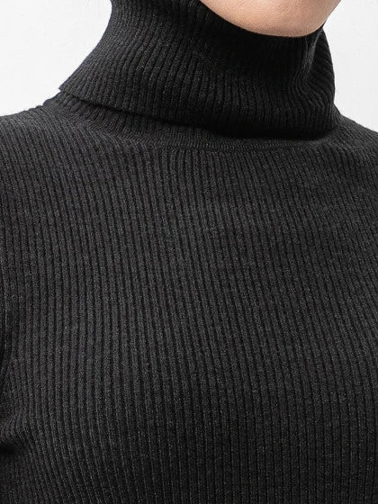 Thin Knitted Polo Sweater