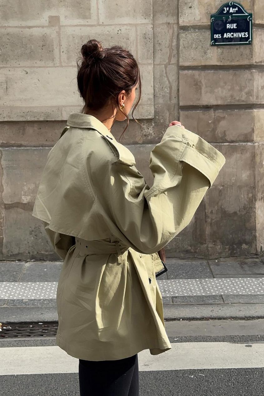 Na-kd Oversized Midi Trenchcoat