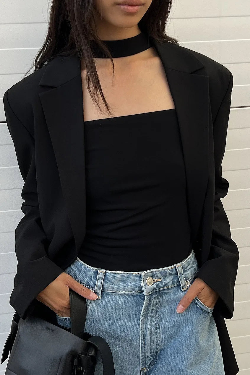 Choker Square Neck Top