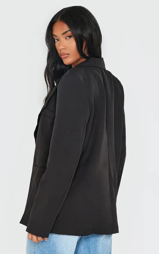 Plt - Black Minimal Single Breasted Blazer
