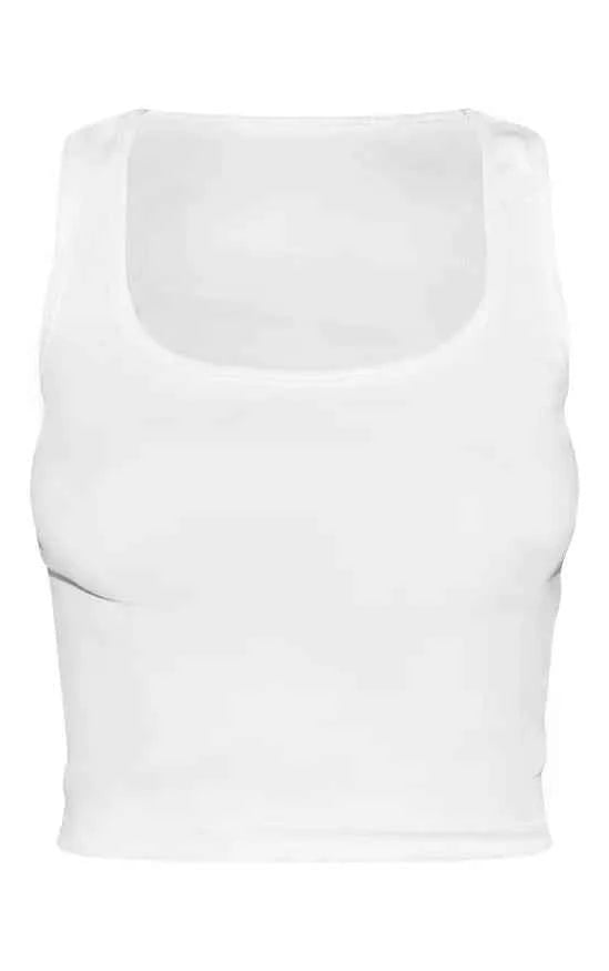Boohoo - Rib Scoop Neck Vest