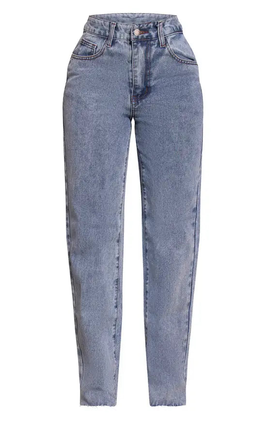 Plt - Petite Light Blue Long Leg Straight Jeans