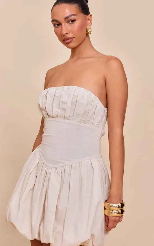 Plt - Stone Ruched Bust Shift Dress