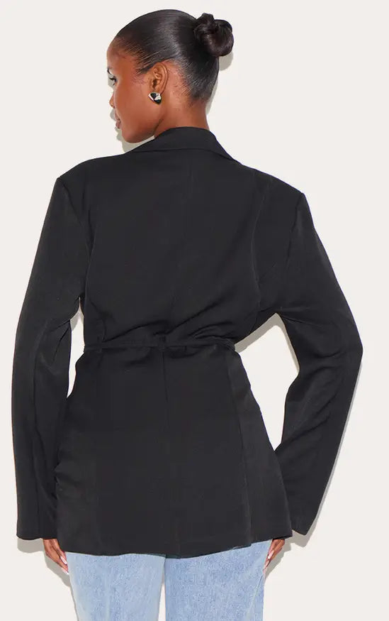 Plt - Black Belt Detail Blazer