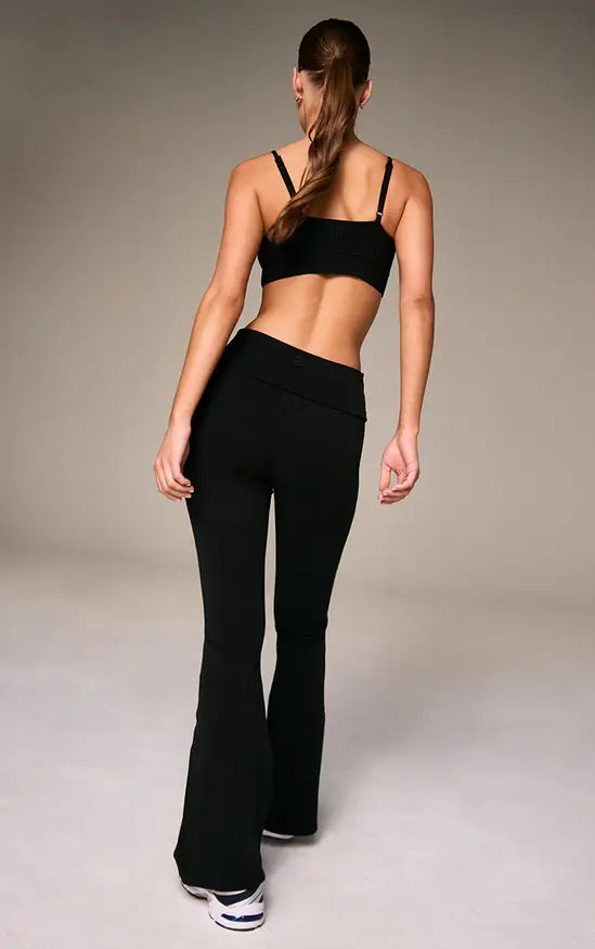 Plt - Black Melange Soft Cotton Yoga Pant