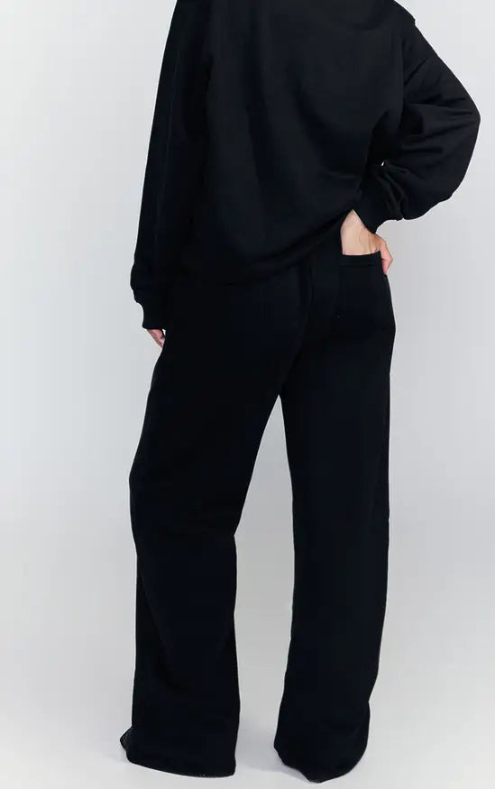 Plt - Black Straight Leg Sweatpants