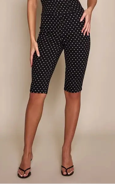 Plt - Black Denim Polka Dot Capris