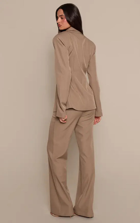 PrettyLittleThing Wide Leg Tailored Trousers