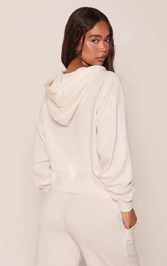 Plt - Lightweight Loopback Henley Neck Hoodie