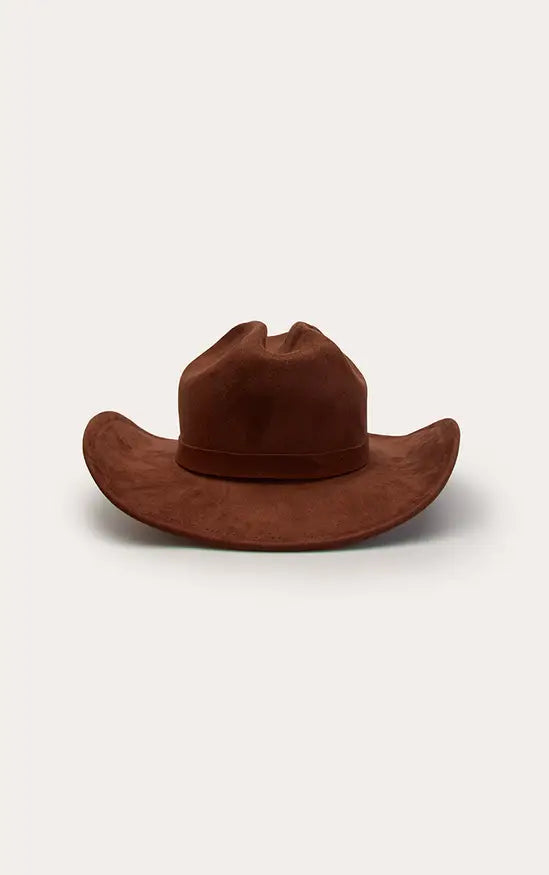 Boohoo Faux Suede Cowboy Hat