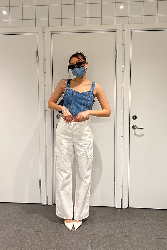 Corset Denim Top