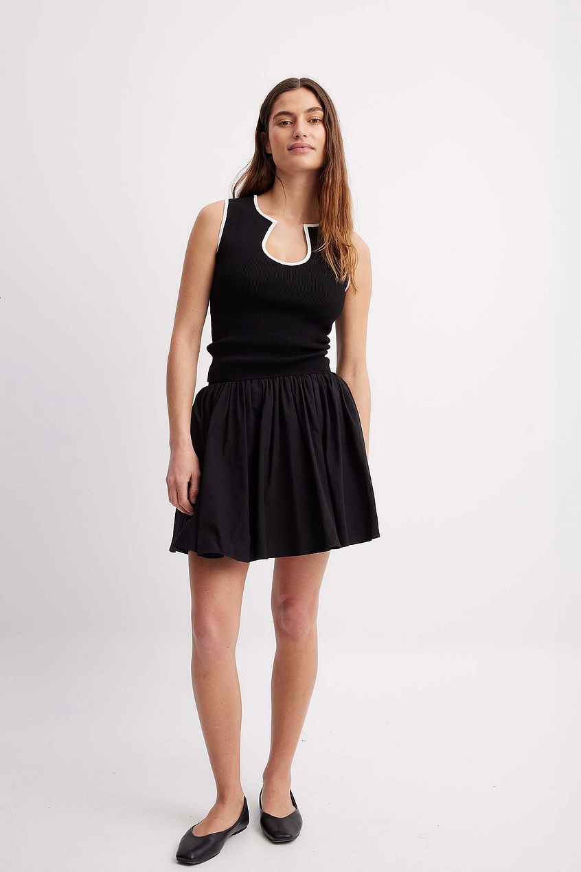 Cotton Mini Skirt