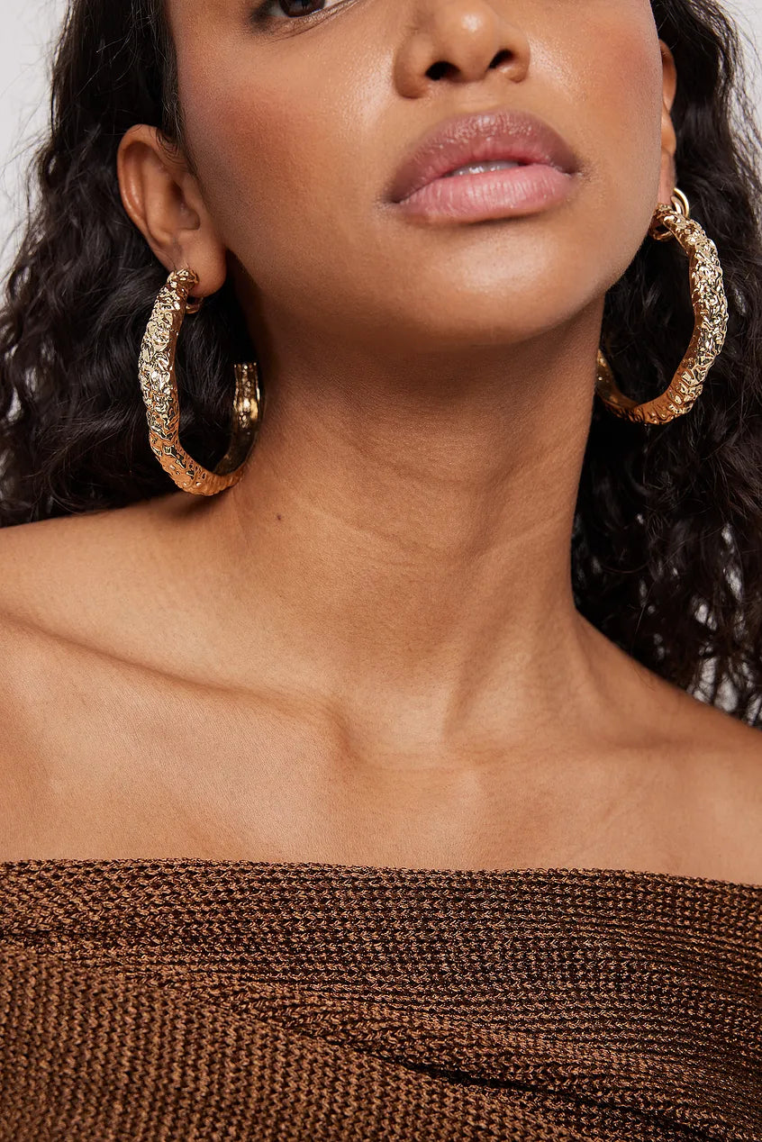 Crafted Big Hoops Gold