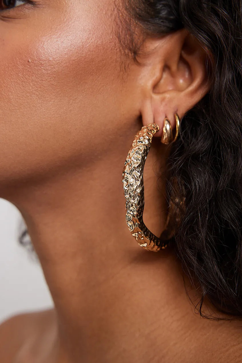 Crafted Big Hoops Gold