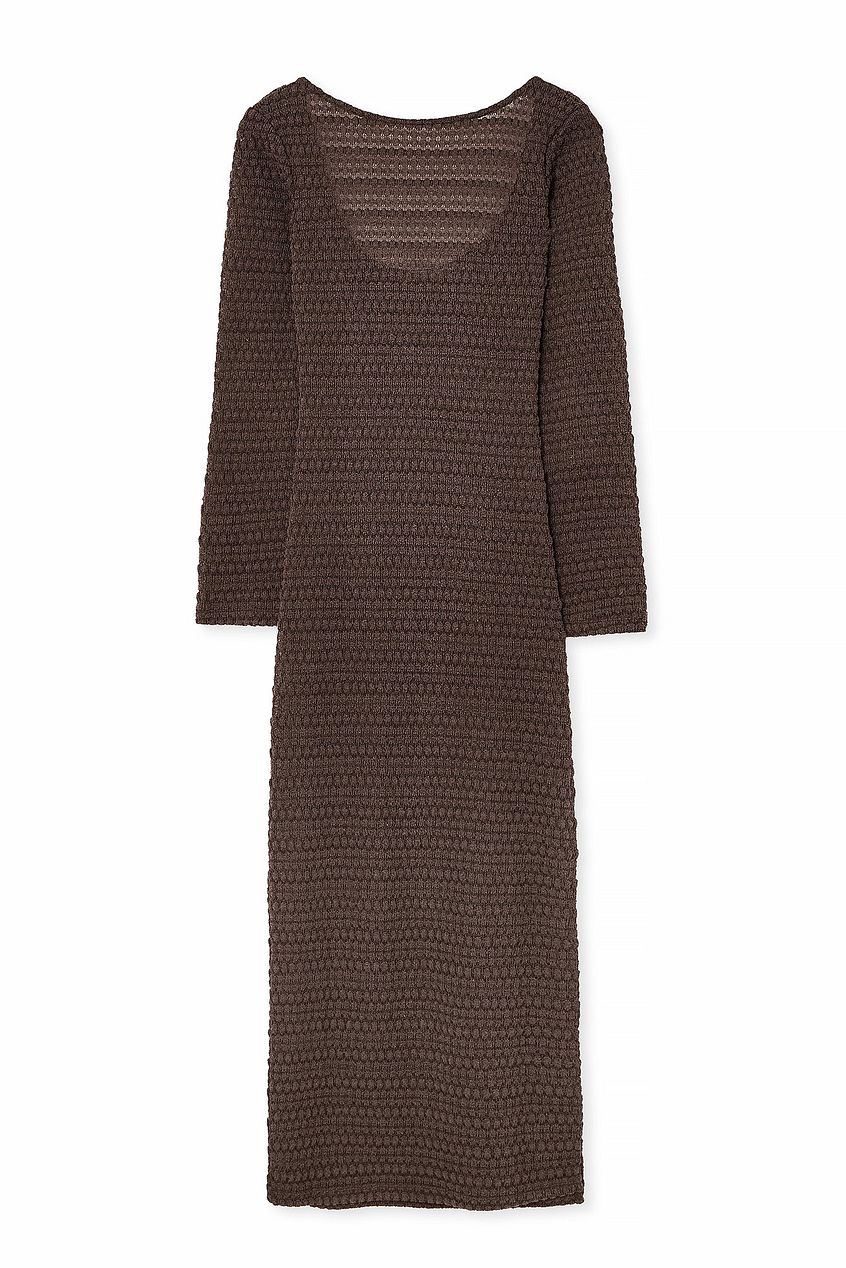 Crochet Structured Maxi Dress