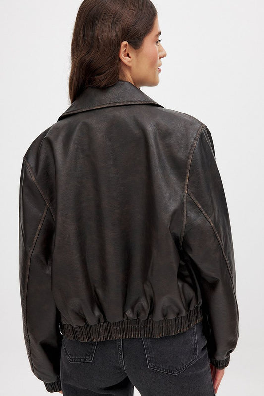 Cropped Bomber Jacket
