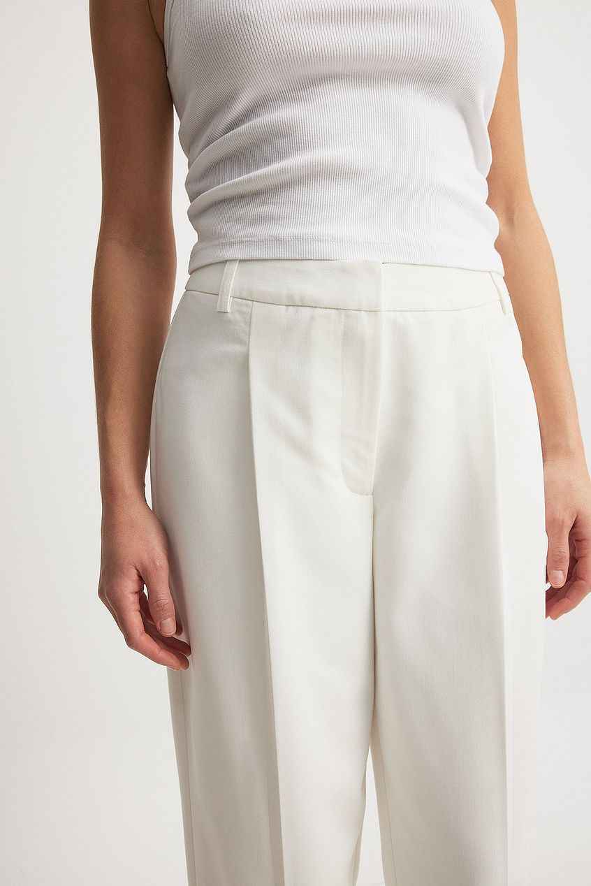 Na-kd Cropped Mid Waist Suit Pants
