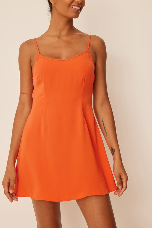 Cross Back Detail Mini Dress