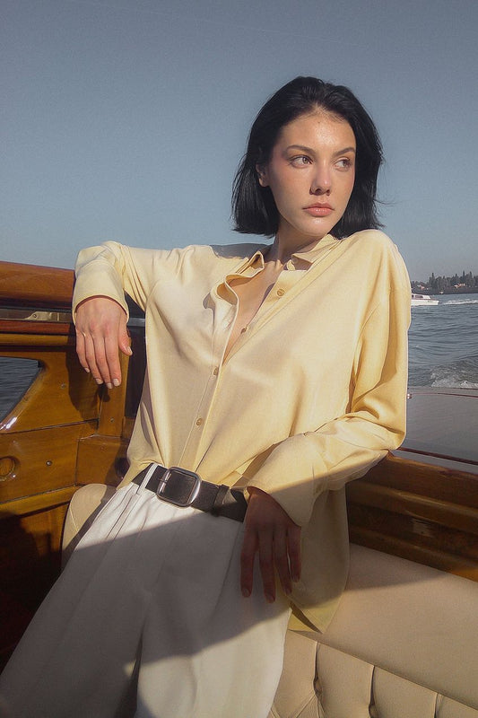 Cuff Detail Oversized Shirt
