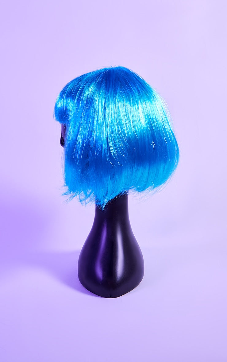 Blue Bob Wig